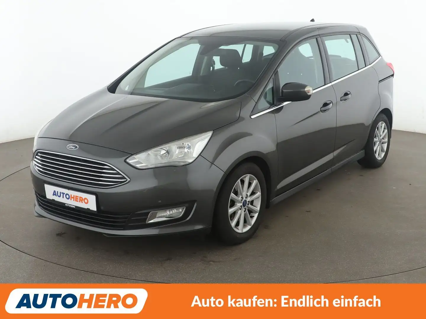 Ford Grand C-Max 1.0 EcoBoost Titanium*TEMPO*PDC*AHK*KLIMA*GARANTIE Silber - 1