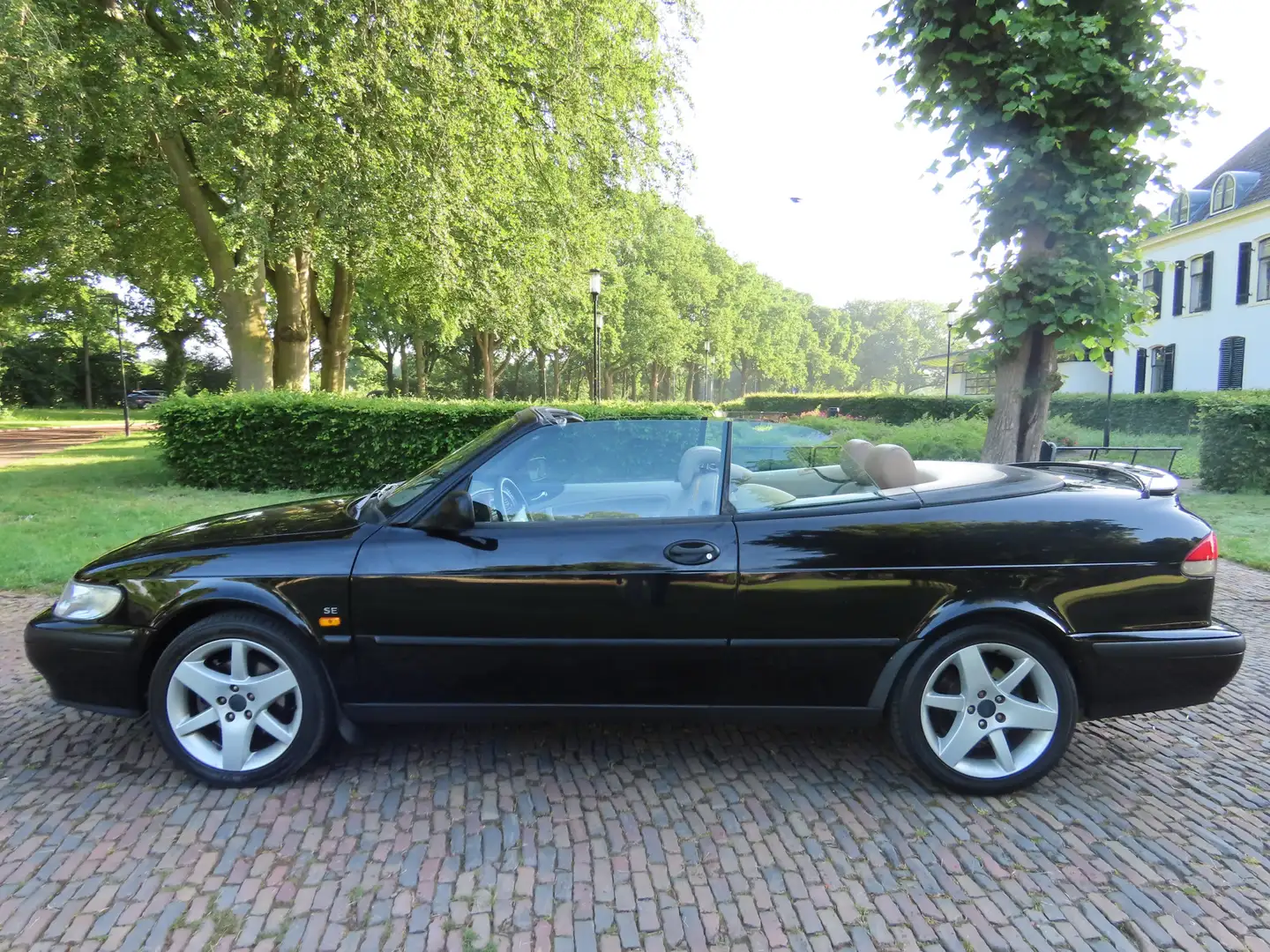 Saab 9-3 Cabrio 2.0 SE G3 Gas ***Youngtimer***Ecc Cruisecon Schwarz - 2