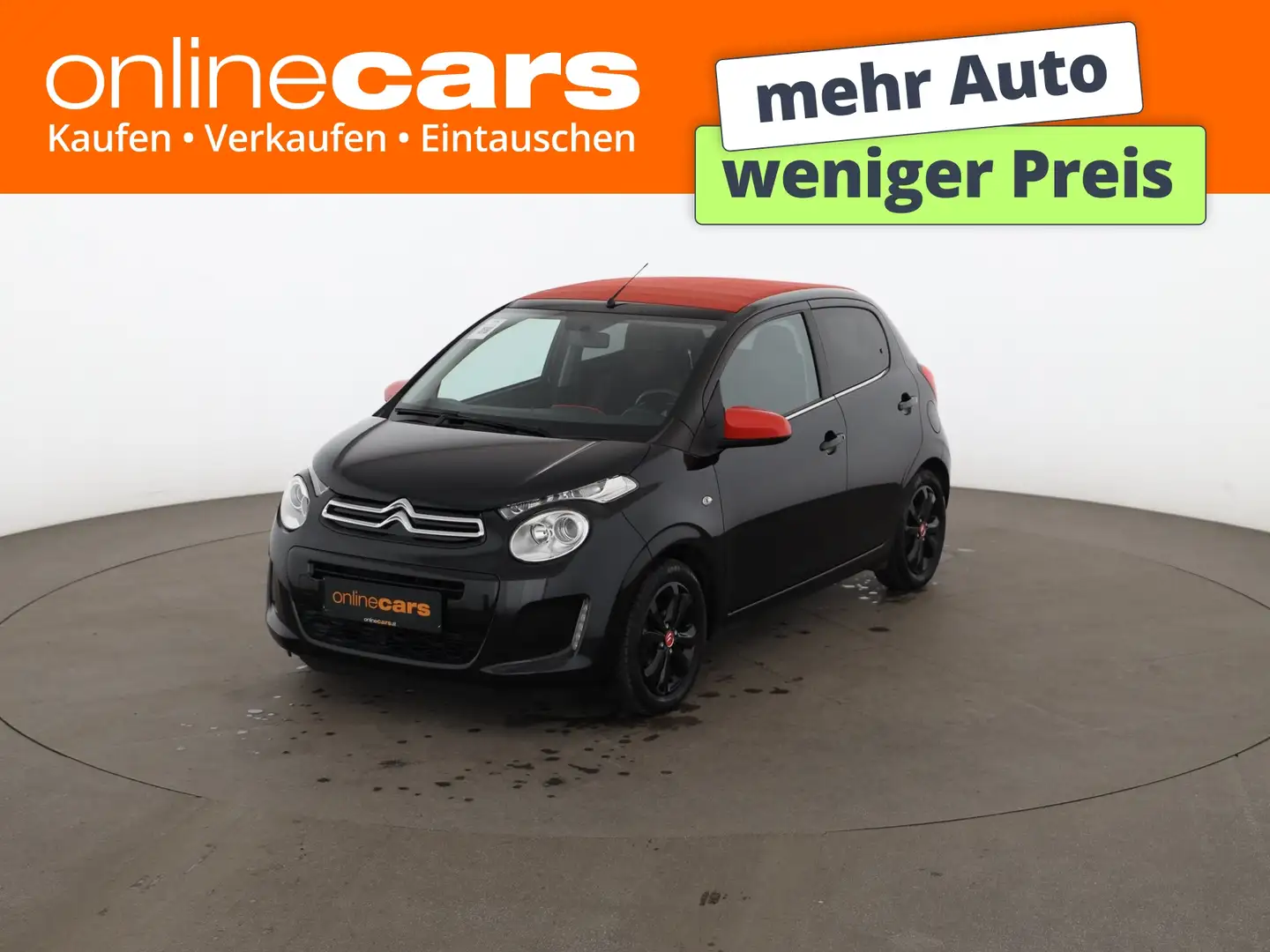 Citroen C1 1.0 VTi Airscape Shine Aut SKY KLIMA-AUTOMATIK Schwarz - 1
