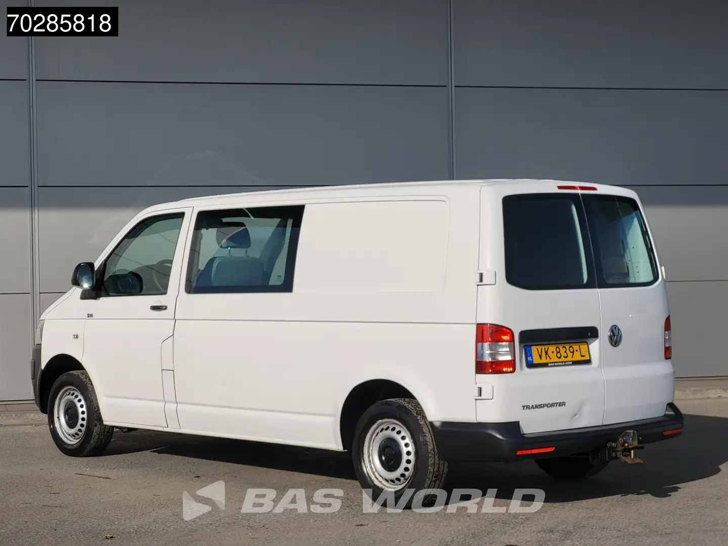Volkswagen Transporter 84PK Dubbel Cabine Trekhaak DC Doka Mixto 6m3 Trek Wit - 2