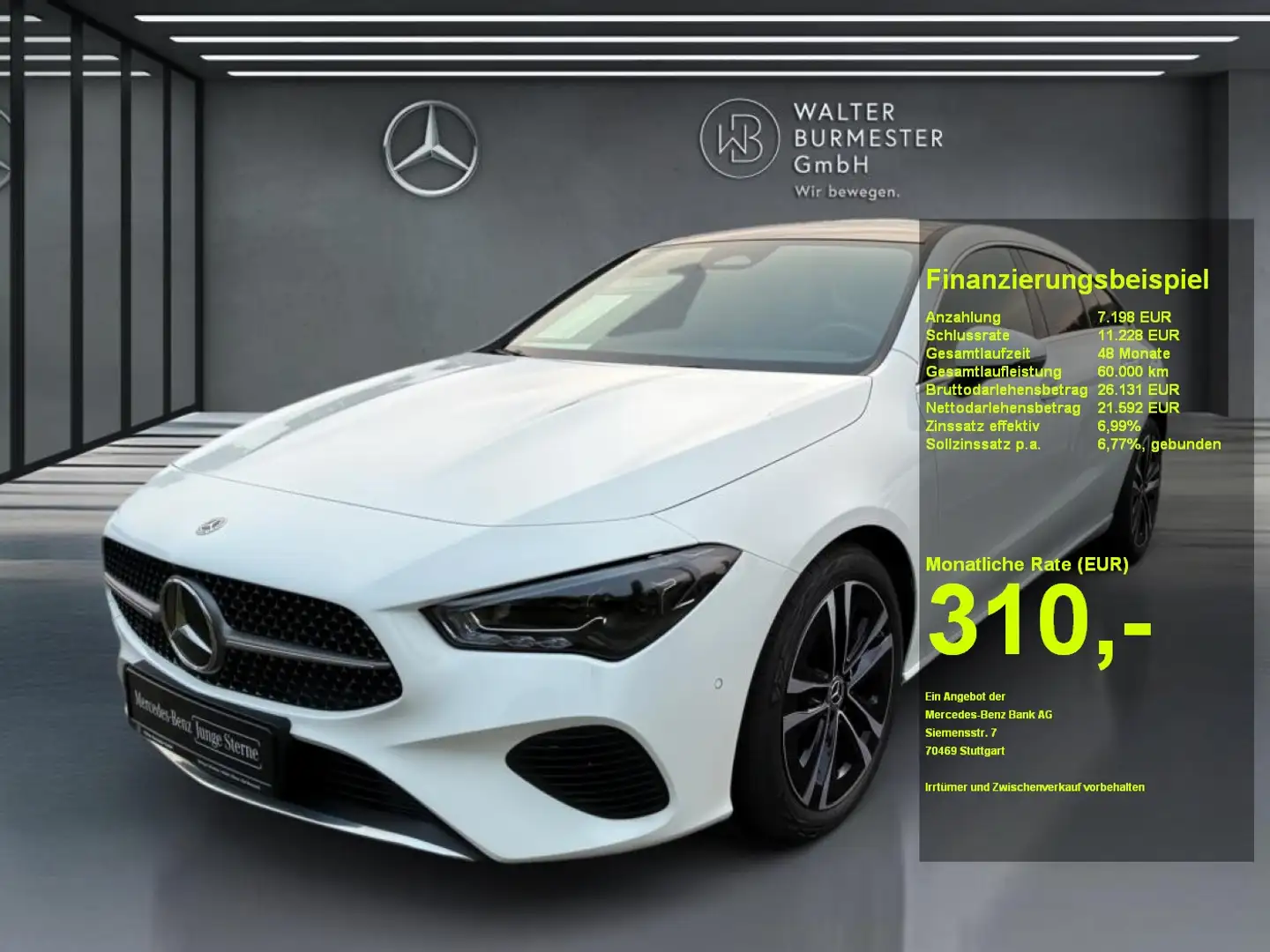 Mercedes-Benz CLA 180 SB Progressive+Pano+AHK+Kamera+Distronic Weiß - 1