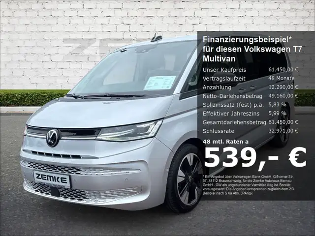 Volkswagen T7 Multivan Life lang 2,0 TDI DSG StandHZG AHK klappbar Navi D