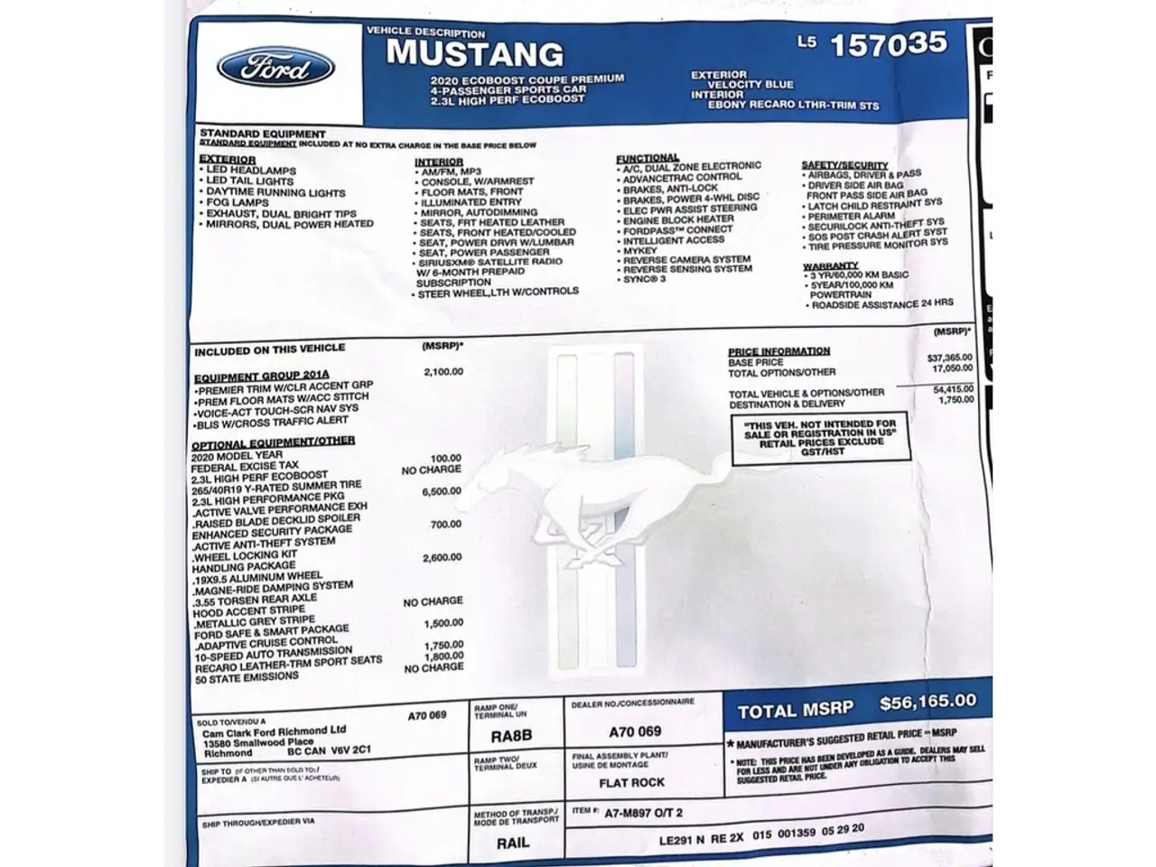 Ford Mustang снимка Ford Mustang