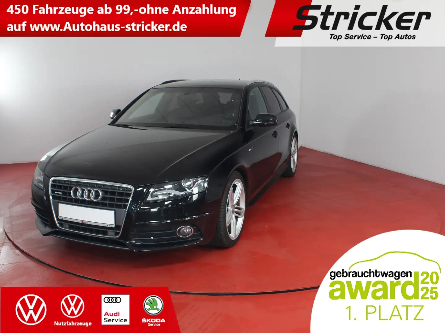 Audi A4 Avant S-Line 2.0TFSI quattro TÜV bis 04/27 Navi B Schwarz - 1