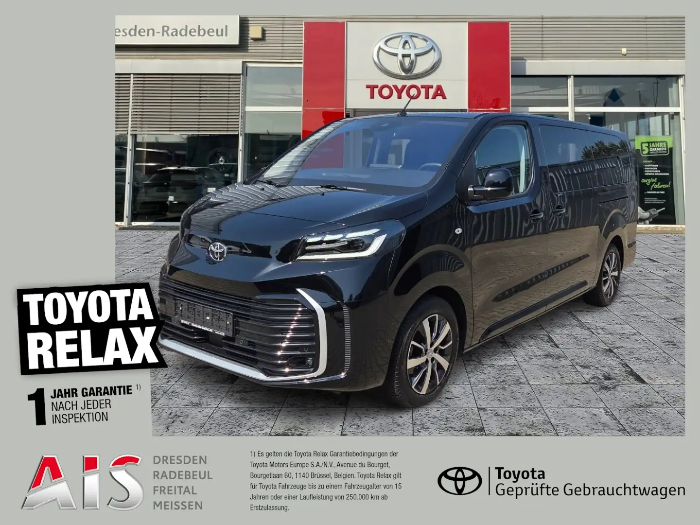 Toyota Proace Verso 2.0 D-4D L2 Team D Navi*KAM*DAB*SHZ Noir - 1