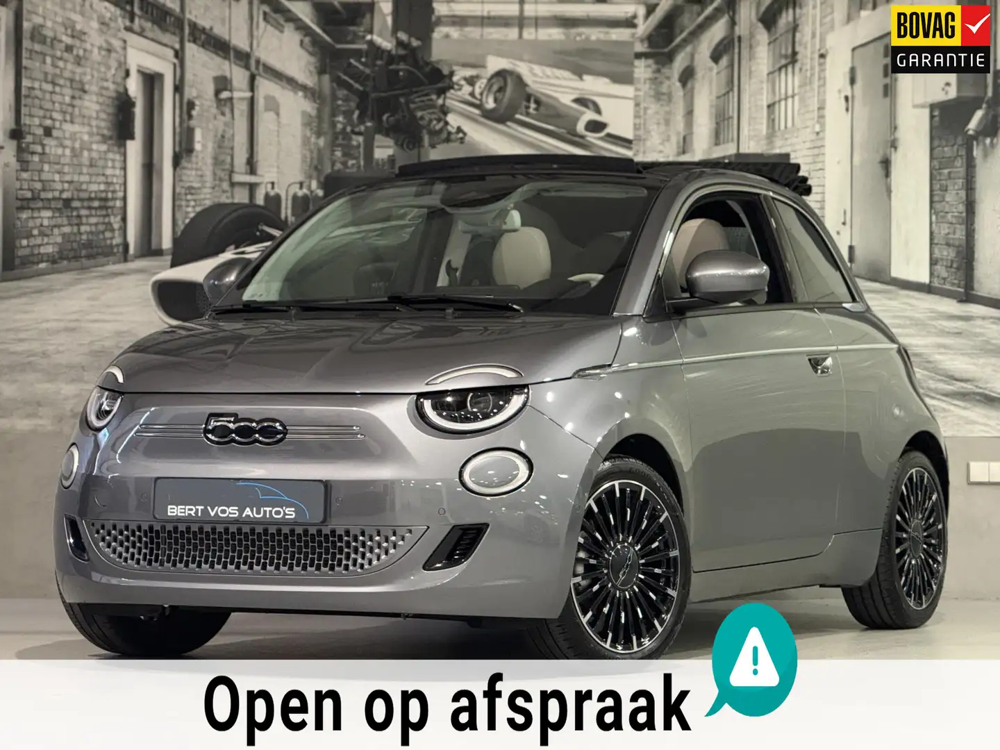 Fiat 500e Cabrio La Prima by Bocelli 42 kWh Grijs - 1
