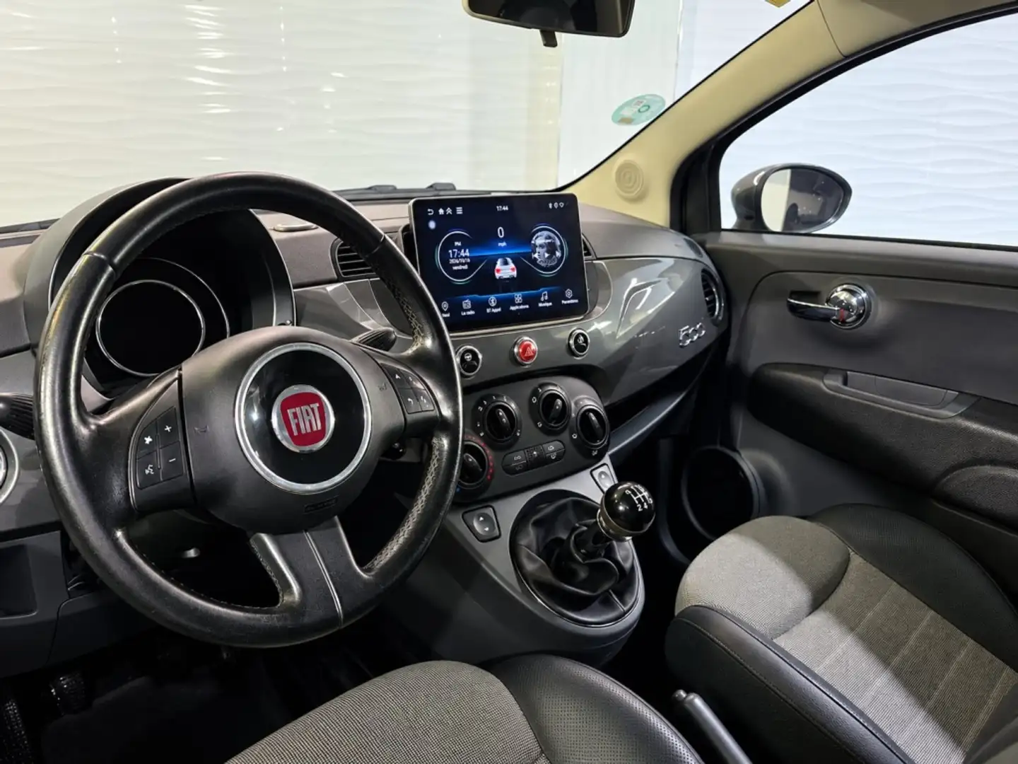 Fiat 500C 1.2 Lounge Gris - 2