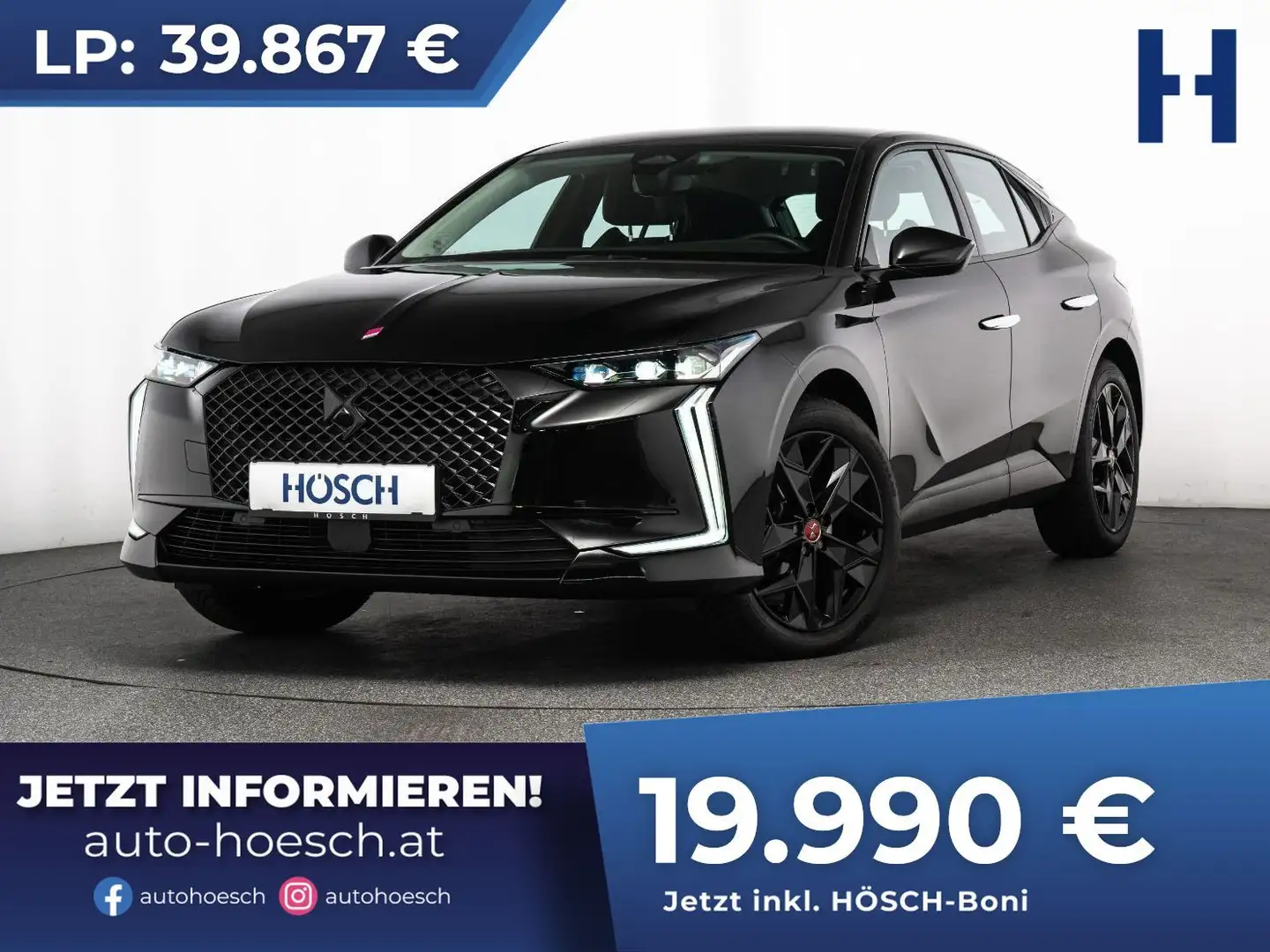 DS Automobiles DS 4 PureTech 130 PERFORMANCE LINE 19er SCHNÄPPCHEN++ Schwarz - 1