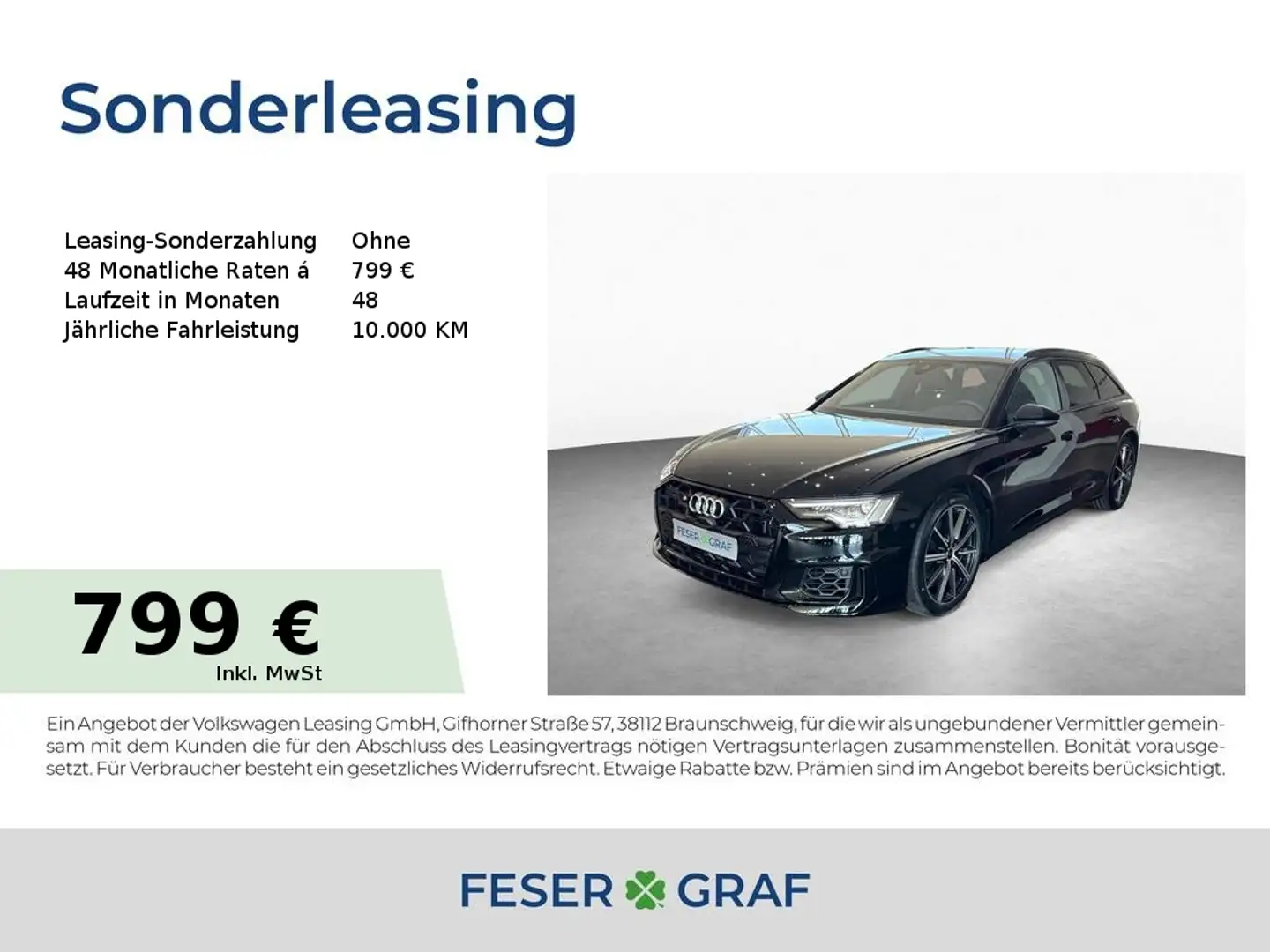 Audi S6 Avant TDI 344PS tipt.*AHK*MATRIX*Standheizung Schwarz - 1