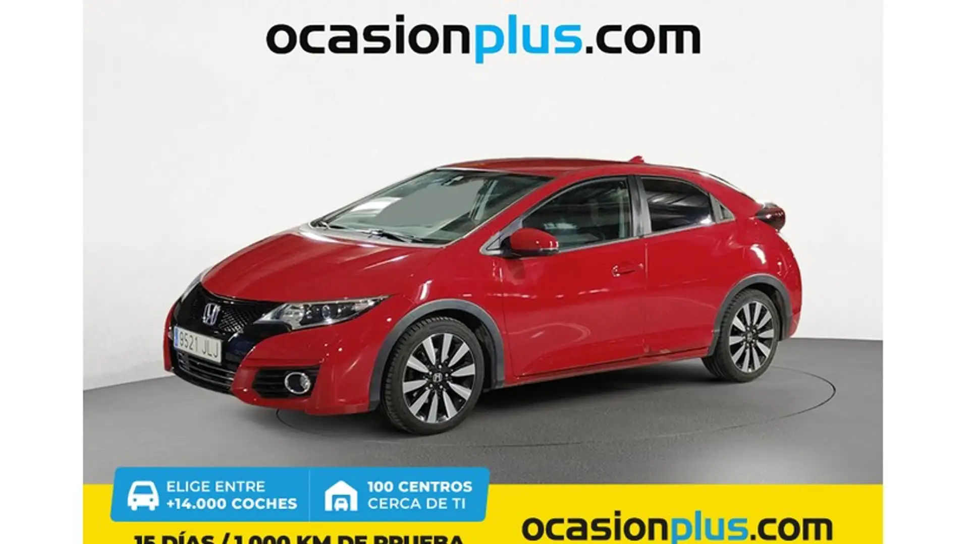 Honda Civic 1.6 i-DTEC Elegance Rojo - 1