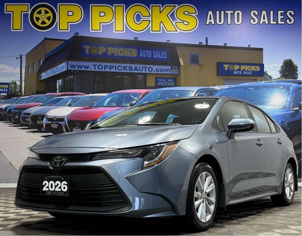 2026 Toyota Corolla Safety Package, Sunroof, One Owner, Accident Free!