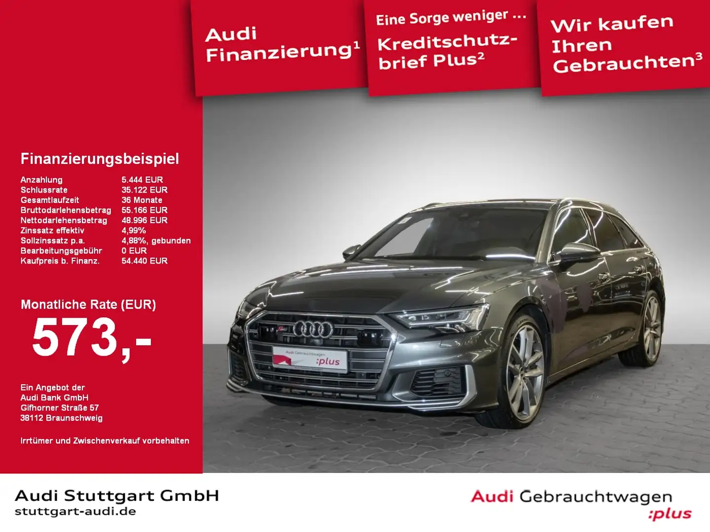 Audi S6 Avant TDI quattro AIR AHK HUD B&O 360° Grau - 1