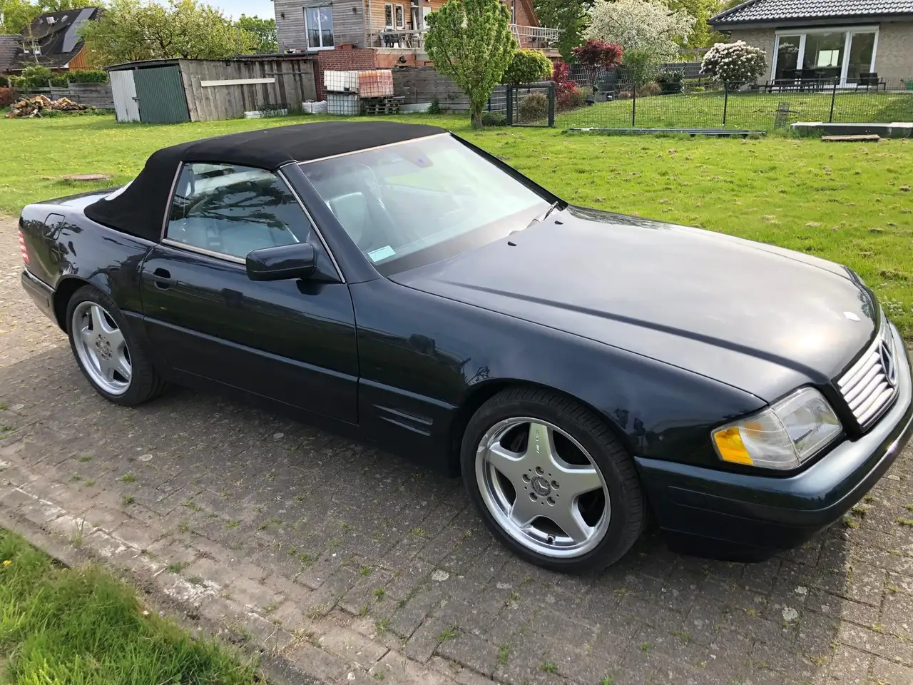 Mercedes-Benz SL 500 AMG Felgen , Tüv neu, Leder , sauber , blauschwarz, foto 7