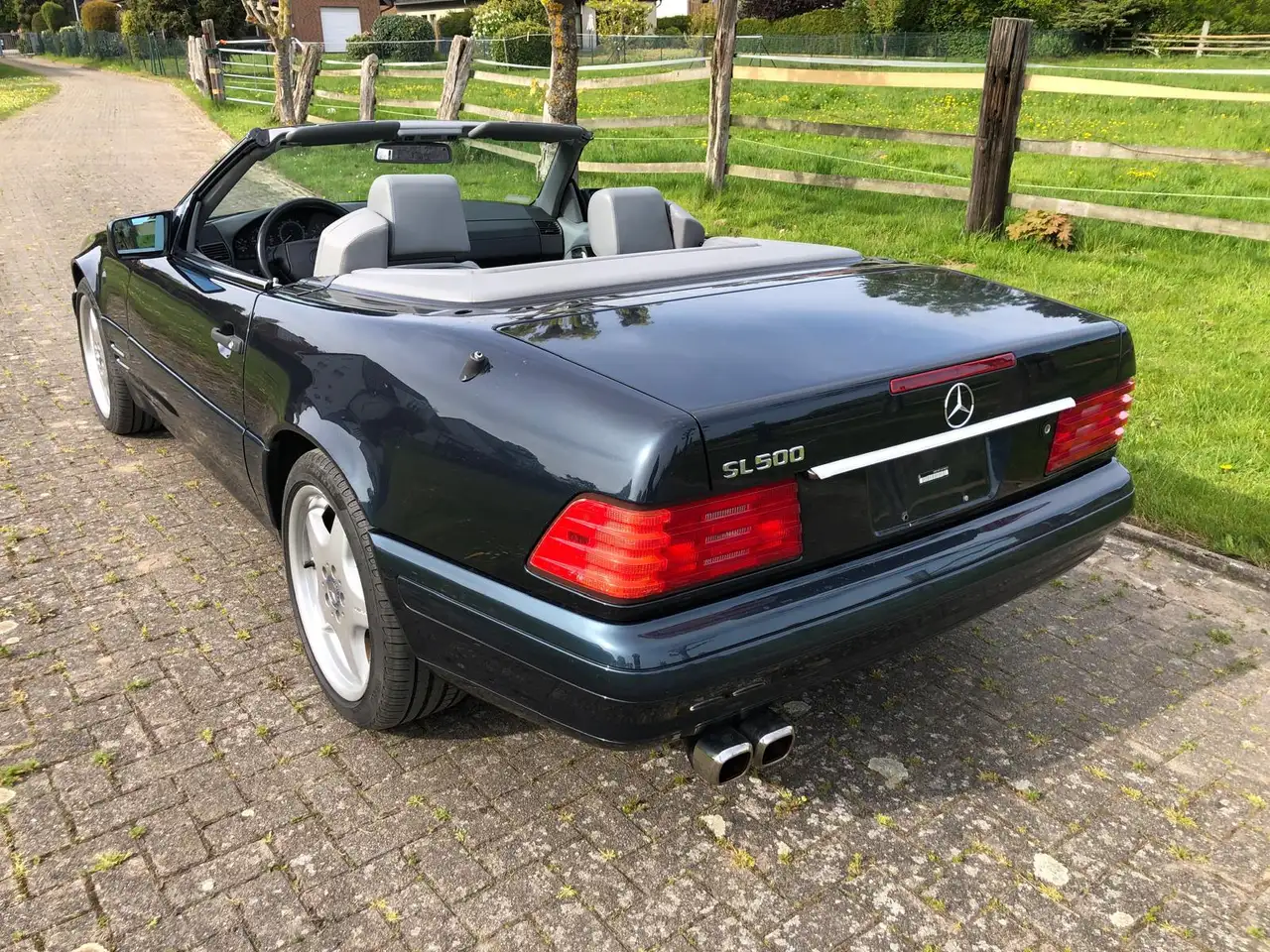 Mercedes-Benz SL 500 AMG Felgen , Tüv neu, Leder , sauber , blauschwarz, foto 4