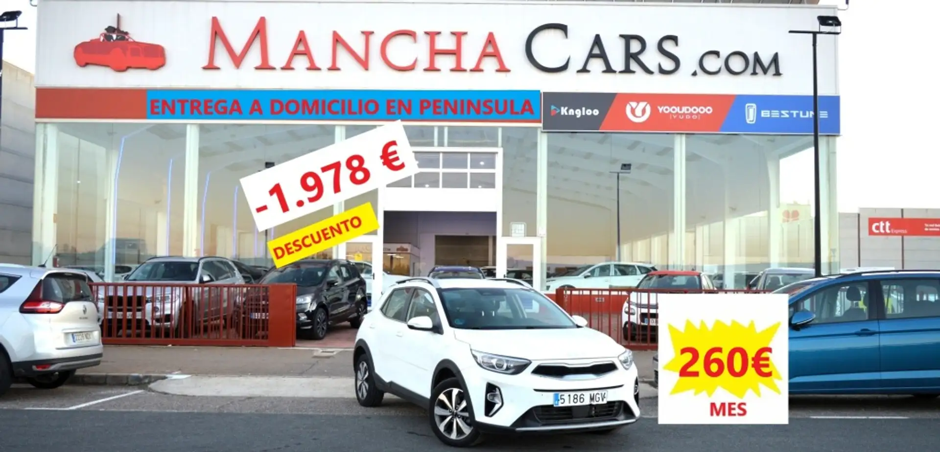 Kia Stonic 1.0 T-GDi MHEV DCT Drive 120 Blanc - 1