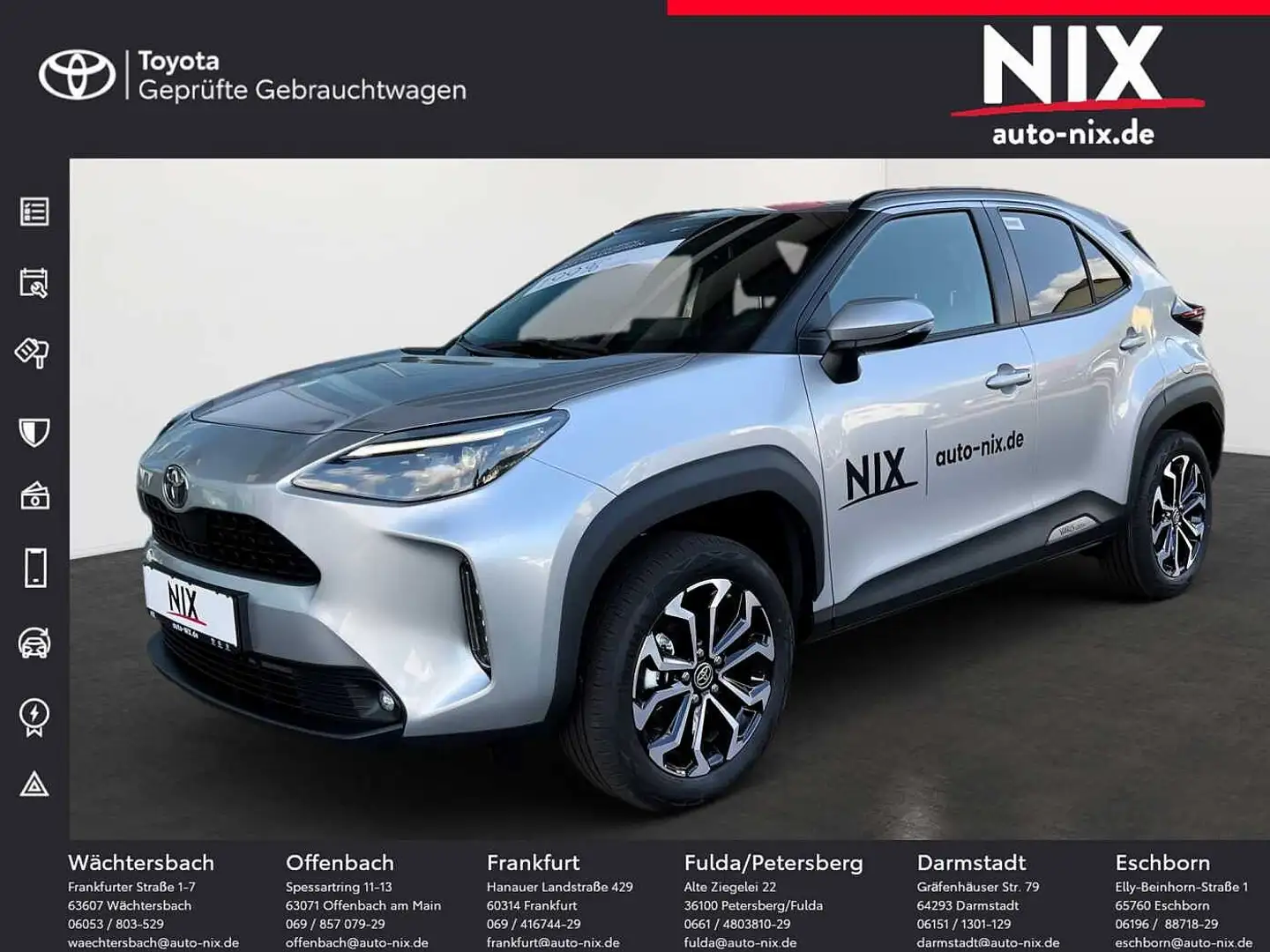 Toyota Yaris Cross 1.5 Hybrid Teamplayer LED Silber - 1
