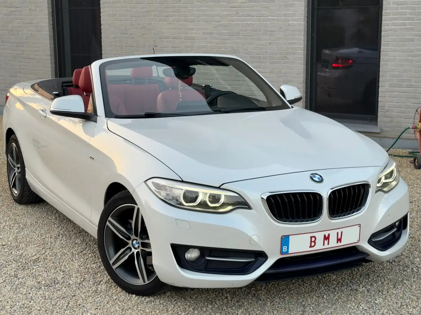 BMW 218 Cabriolet 218D//CABRIOLET//AUTO//CUIRE//XENON/GAR* Weiß - 2