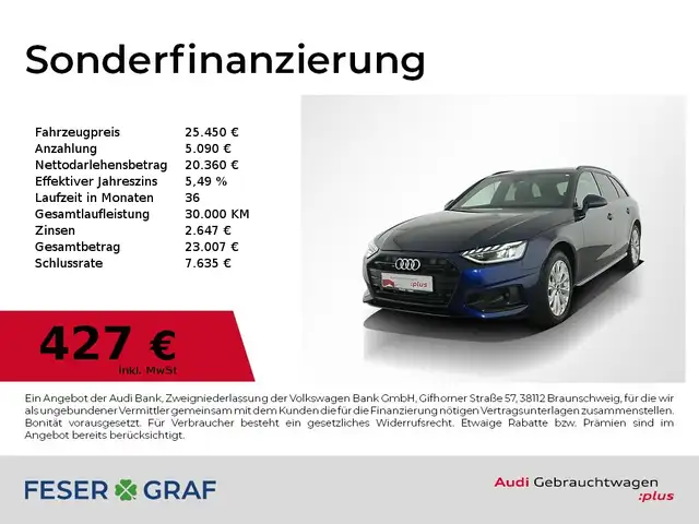 Audi A4 Avant 40 TDI advanced PANO/SHZ/PDC/R-Kamera