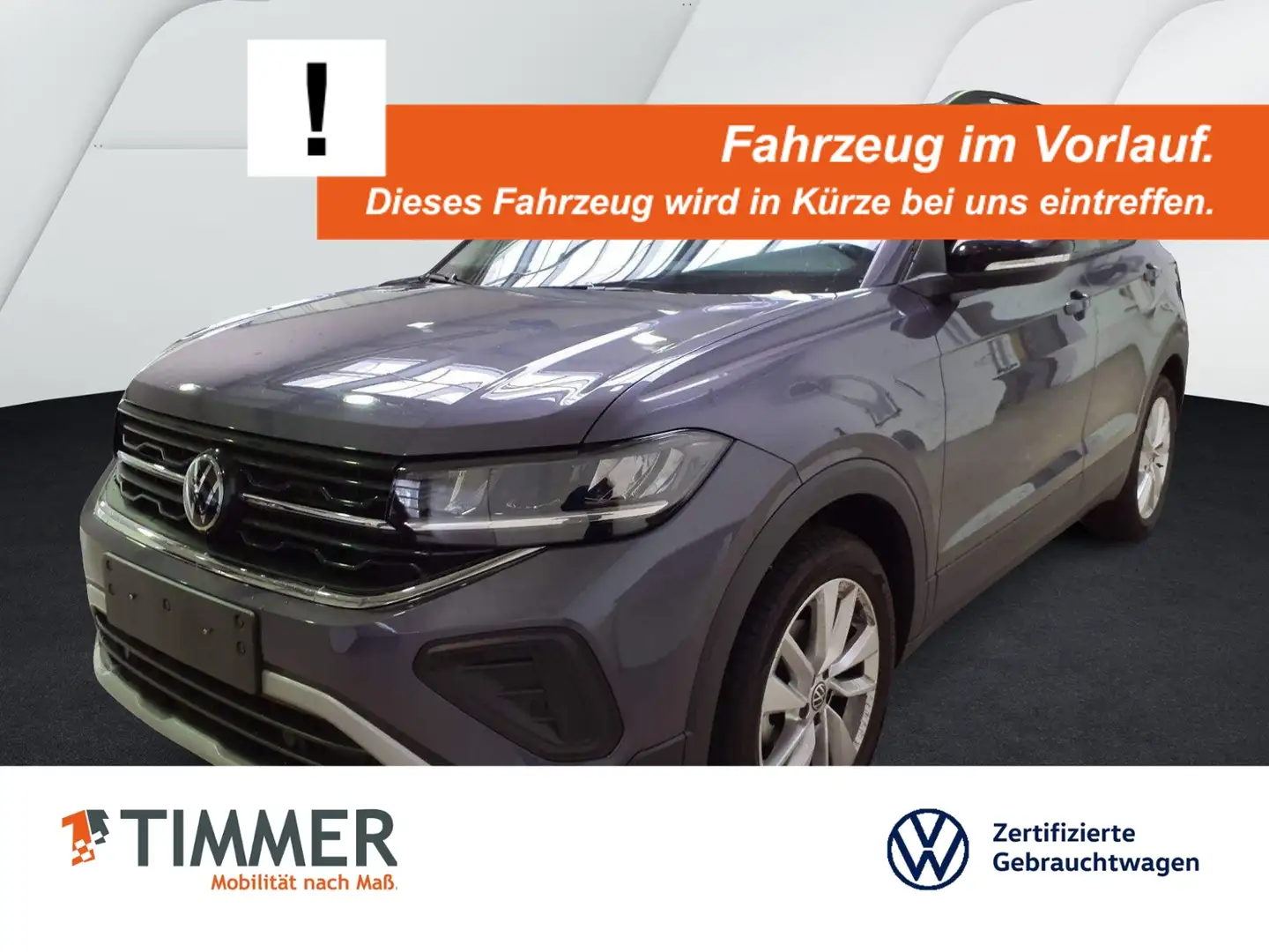 Volkswagen T-Cross 1.0 TSI GOAL +LED +ACC +NAVI +SHZ +17" +APP-CONN Grau - 1