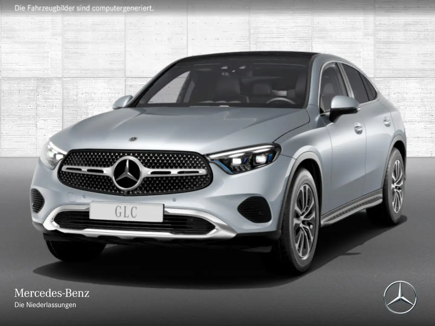 Mercedes-Benz GLC 220 d 4M AVANTG+PANO+360+AHK+BURMESTER+KEYLESS Silber - 2