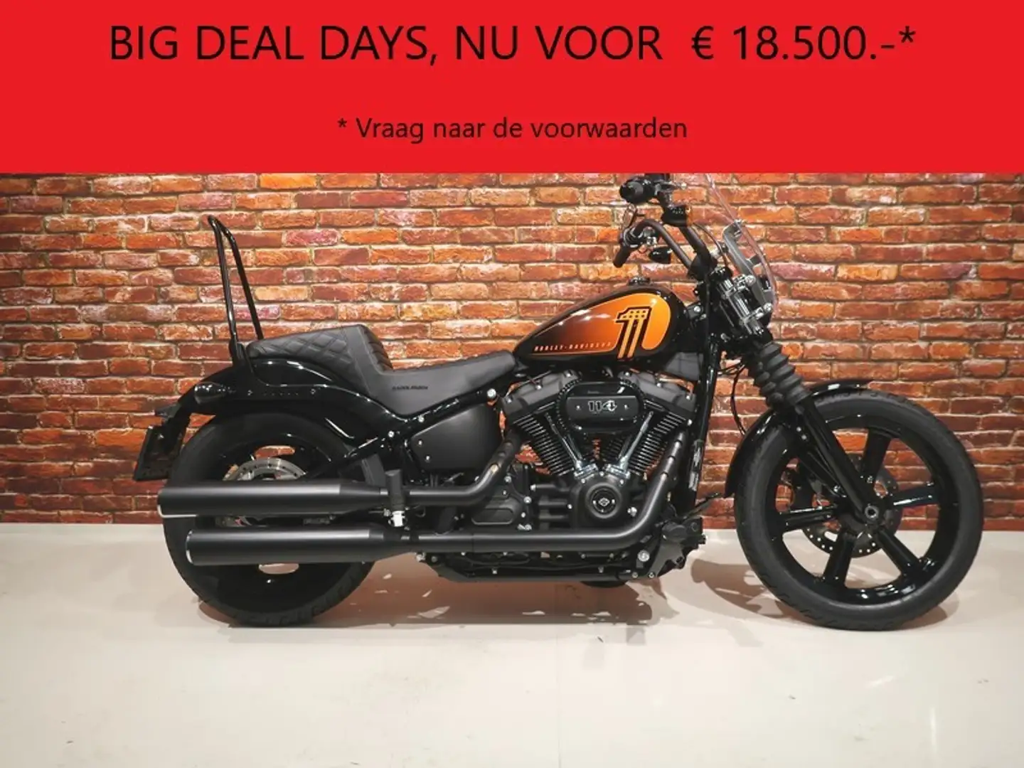 Harley-Davidson Street Bob FXBBS Streetbob 114 Zwart - 1