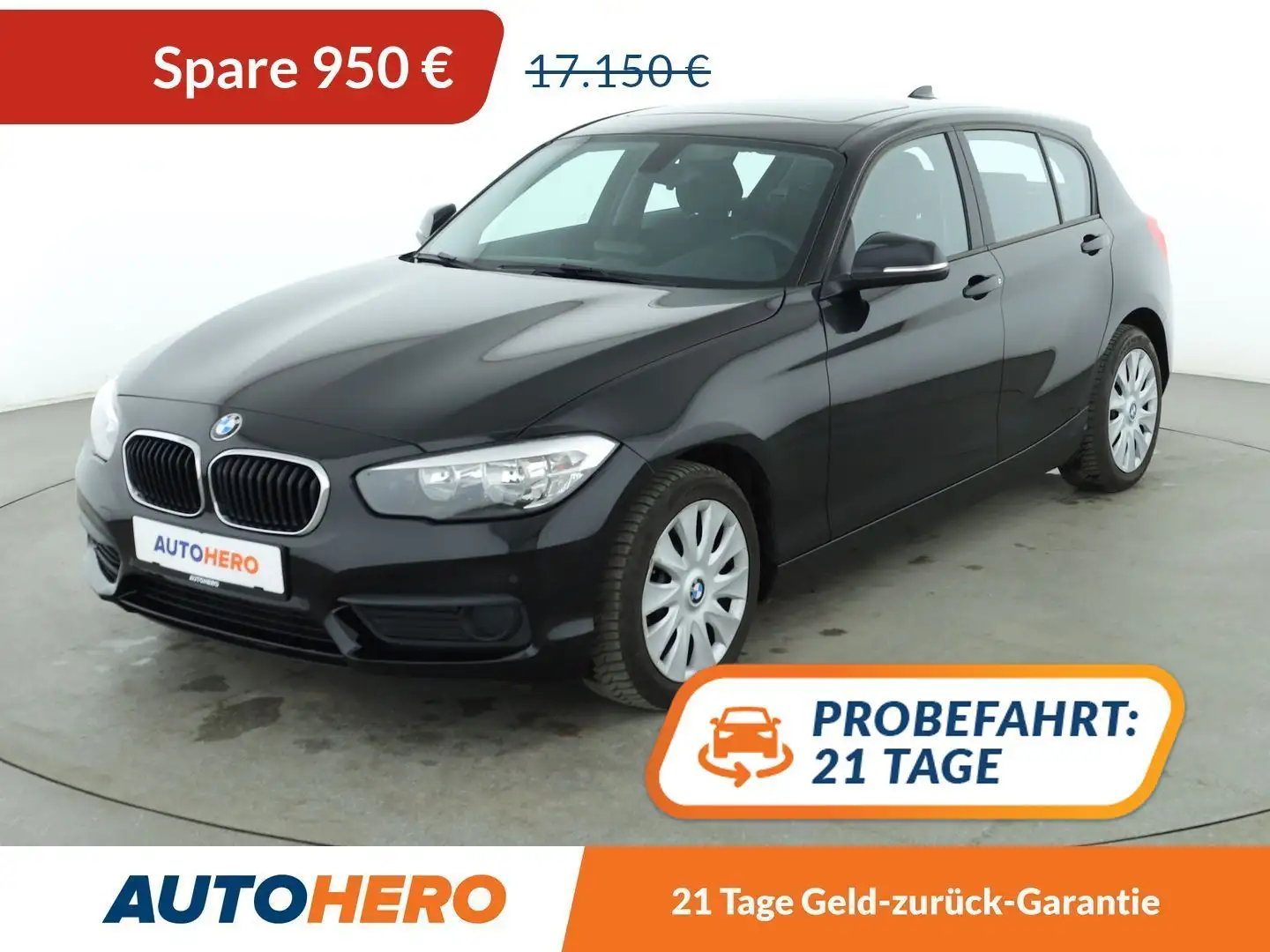 BMW 118 118i Aut.*NAVI*LIMITER*PDC*KLIMA* Schwarz - 1