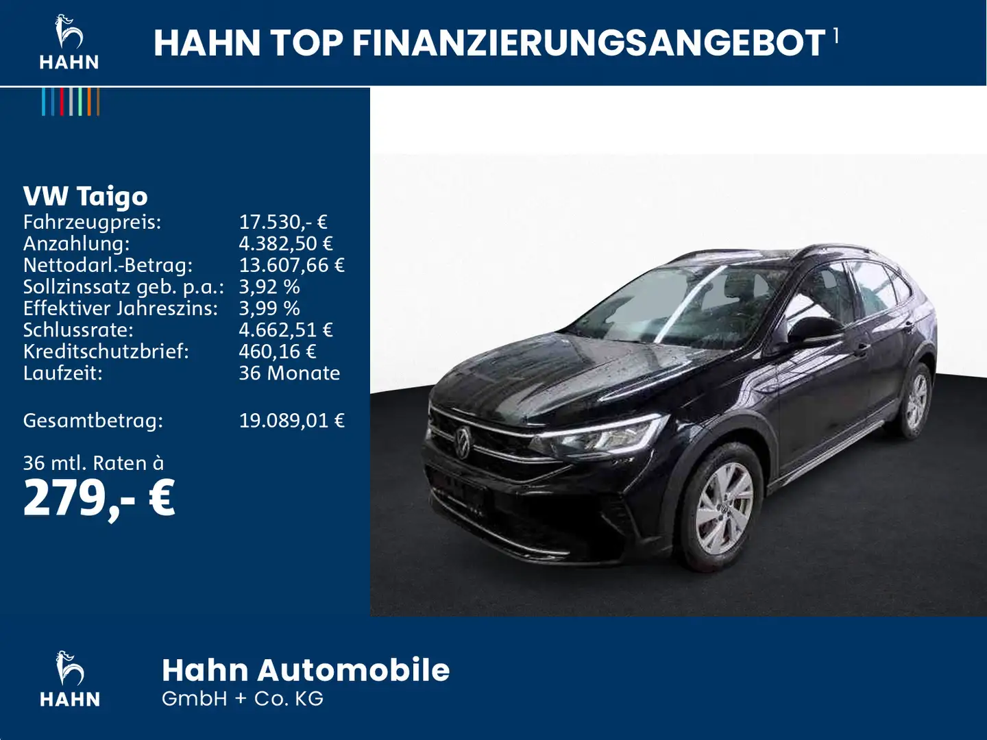 Volkswagen Taigo 1.0TSI Life App-Conn. PDC LED Sitzheiz Schwarz - 2