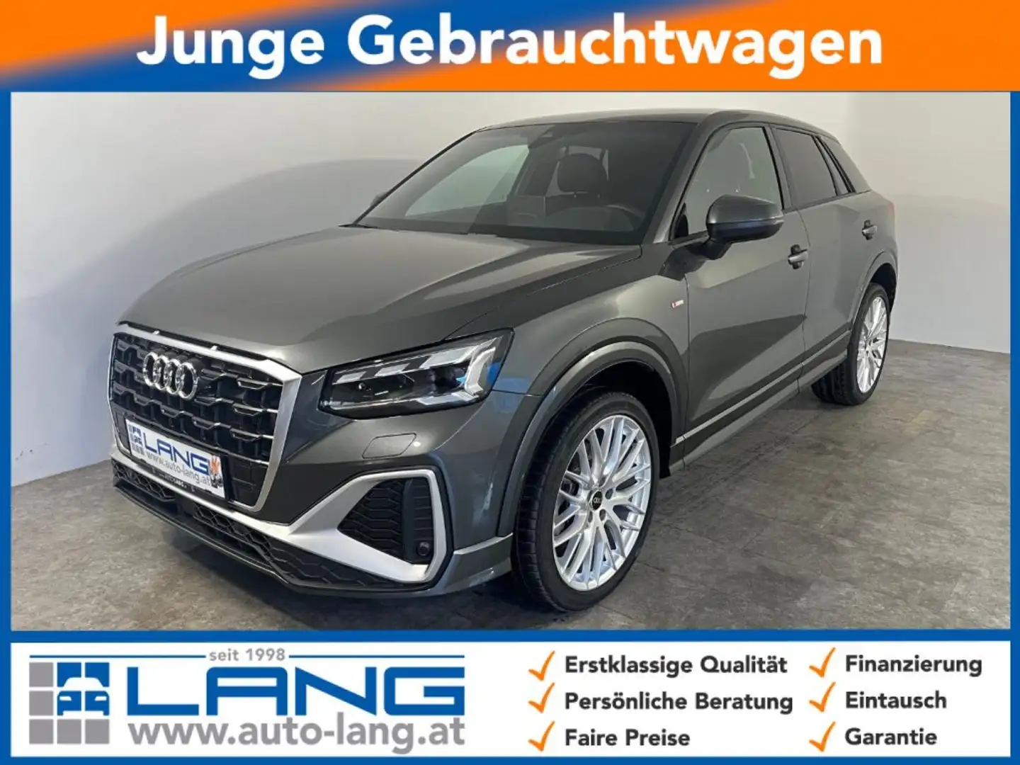 Audi Q2 35 2.0 TDI, S line S Tronic Matrix-Navi-Virtual Grau - 1