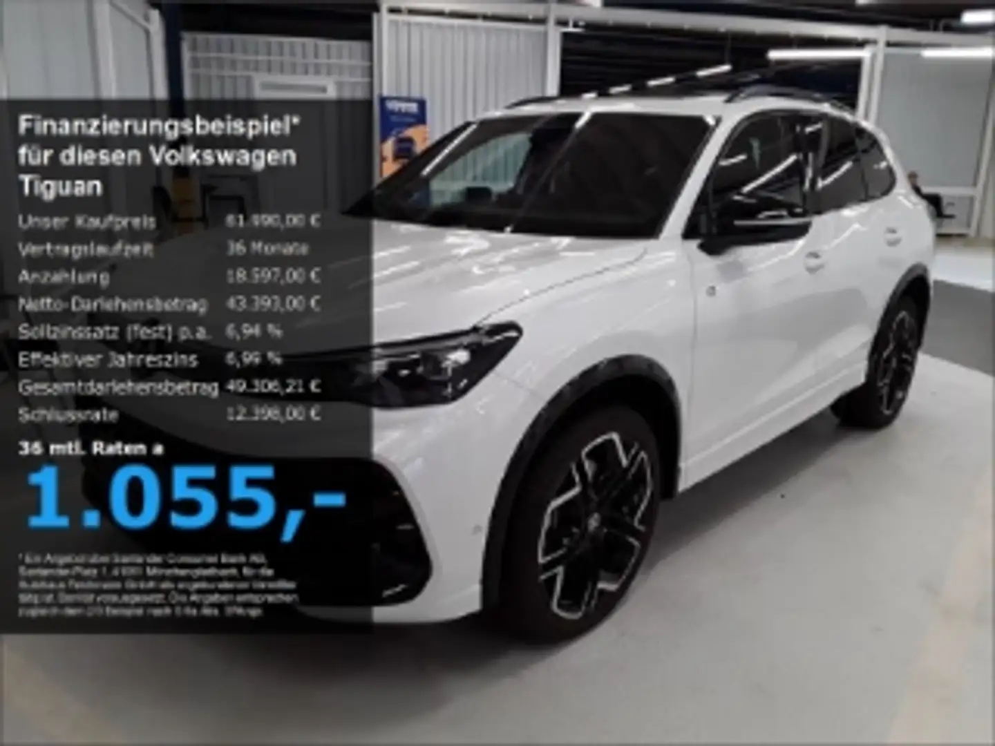 Volkswagen Tiguan 2.0 TDI 142 kW 4Motion R-Line EU6e Weiß - 1