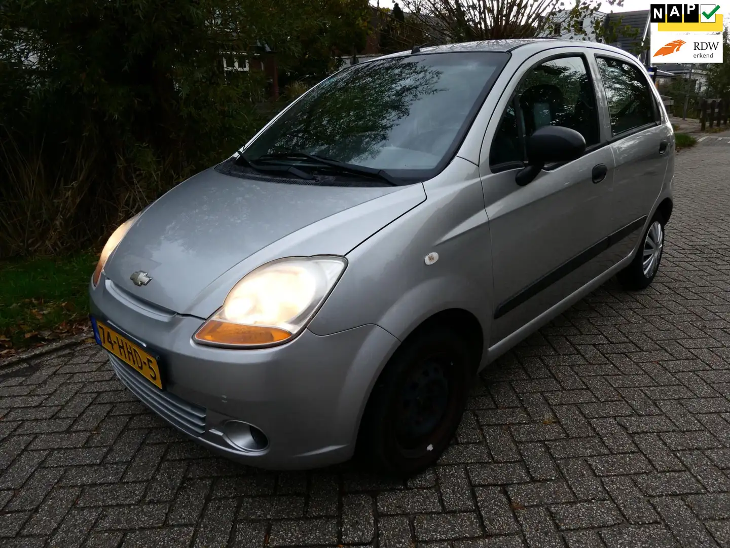 Chevrolet Matiz 0.8 5-deurs Airco Zuinig 127.000km NAP APK Dec. 20 Grijs - 1