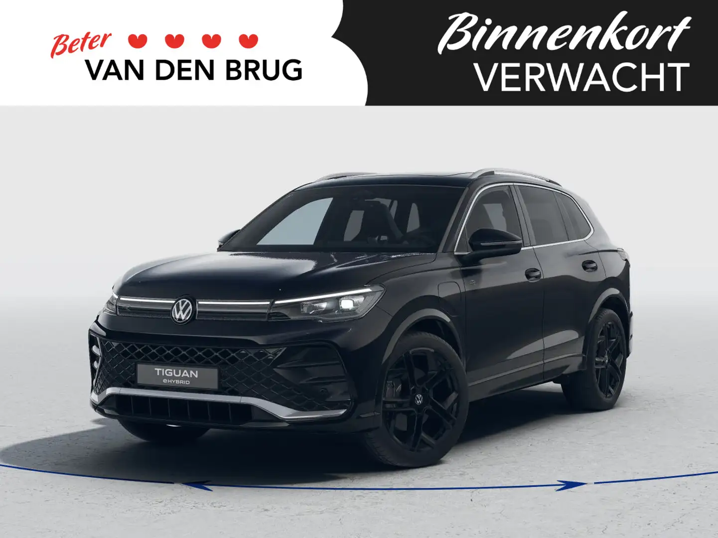 Volkswagen Tiguan R-Line-Edition 1.5 eHybrid 150 kW / 204 pk SUV 6 v Zwart - 1