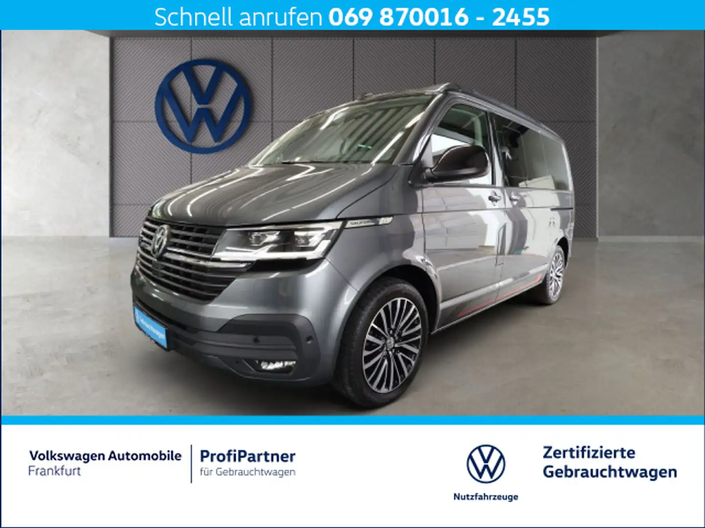 Volkswagen T6.1 California Beach 2.0 TDI DSG 4Motion Navi D Grau - 1