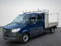 Mercedes-Benz Sprinter 317 9G MAXI Pritsche *DOKA*GARAGE*STZG* Blauw - thumbnail 4