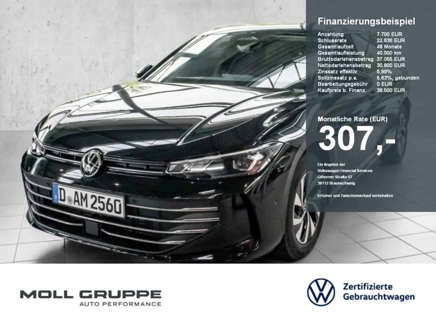Volkswagen Passat Business 2.0 l TDI DSG NAVI/MASSAGE/ACC Černá - 1