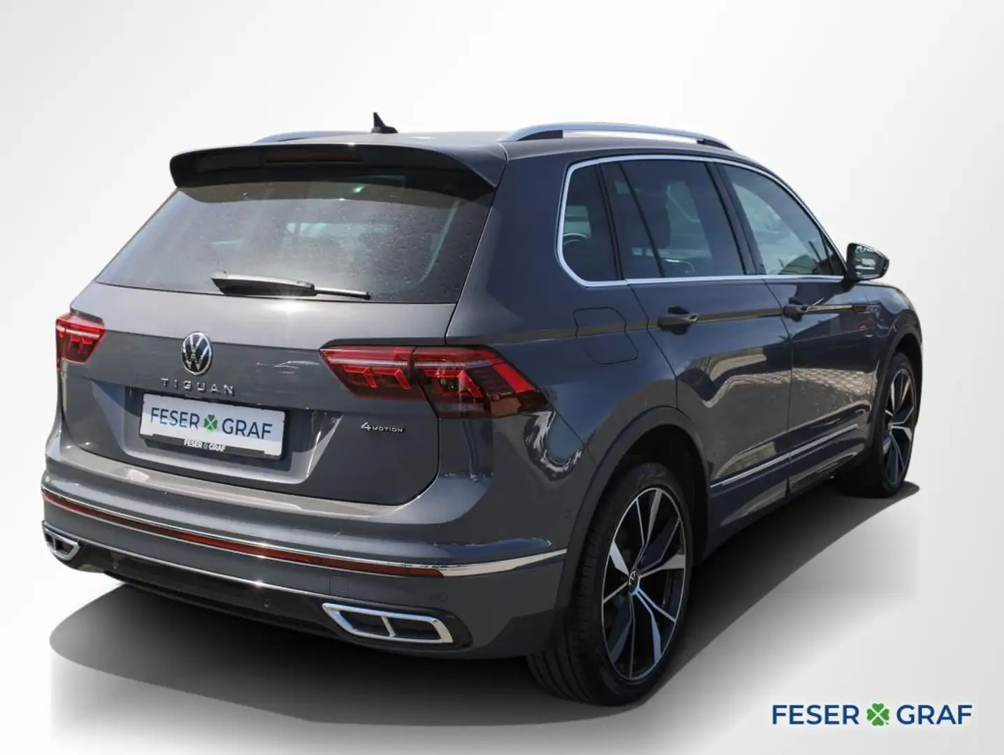 Volkswagen Tiguan 2.0 TDI DSG 4M R-Line AHK Matrix Nav RüKa Grau - 2