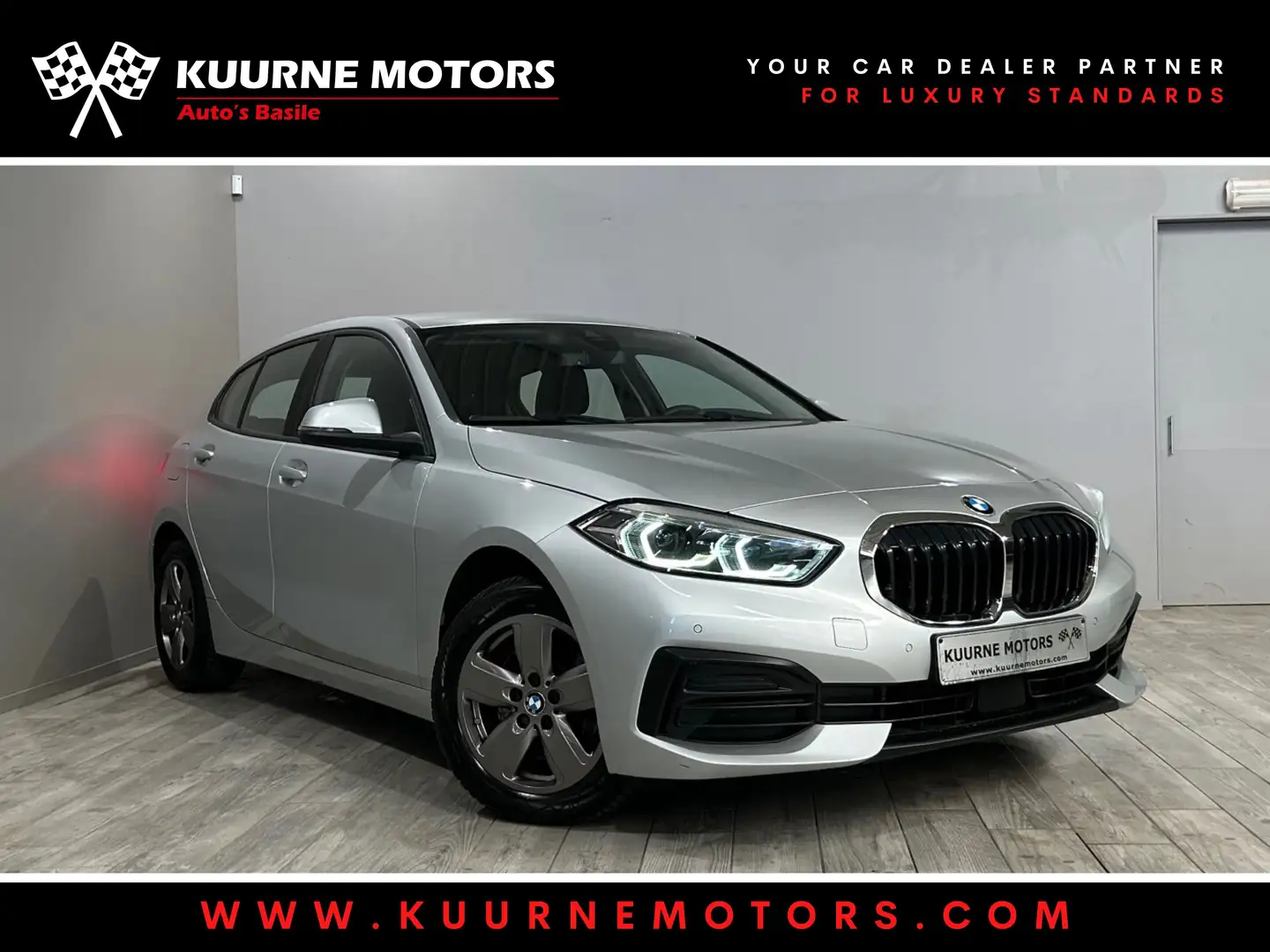 BMW 116 d Alu16"/Led/Gps/Carplay/Pdc/Airco *1j garantie* Argent - 1