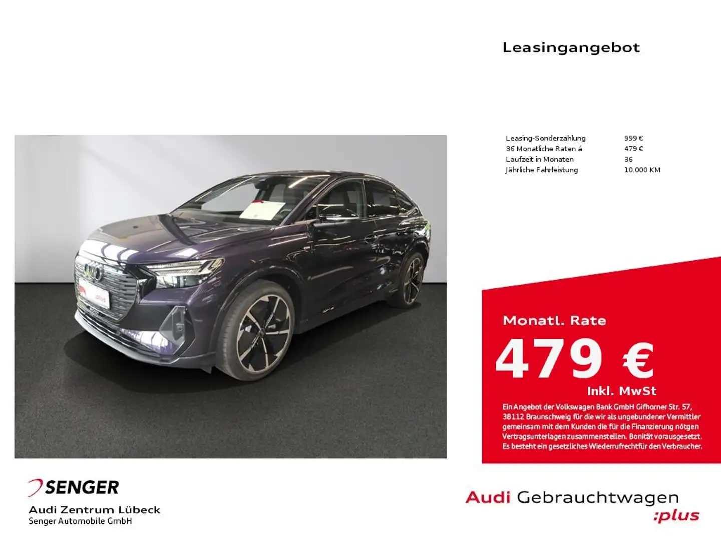 Audi Q4 e-tron Sportback 45 quattro Smartphone-Paket Mauve - 1