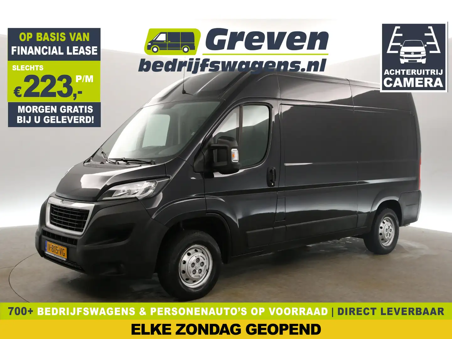 Peugeot Boxer 330 2.0 BlueHDI L2H2 Airco Camera Cruise Trekhaak Zwart - 1