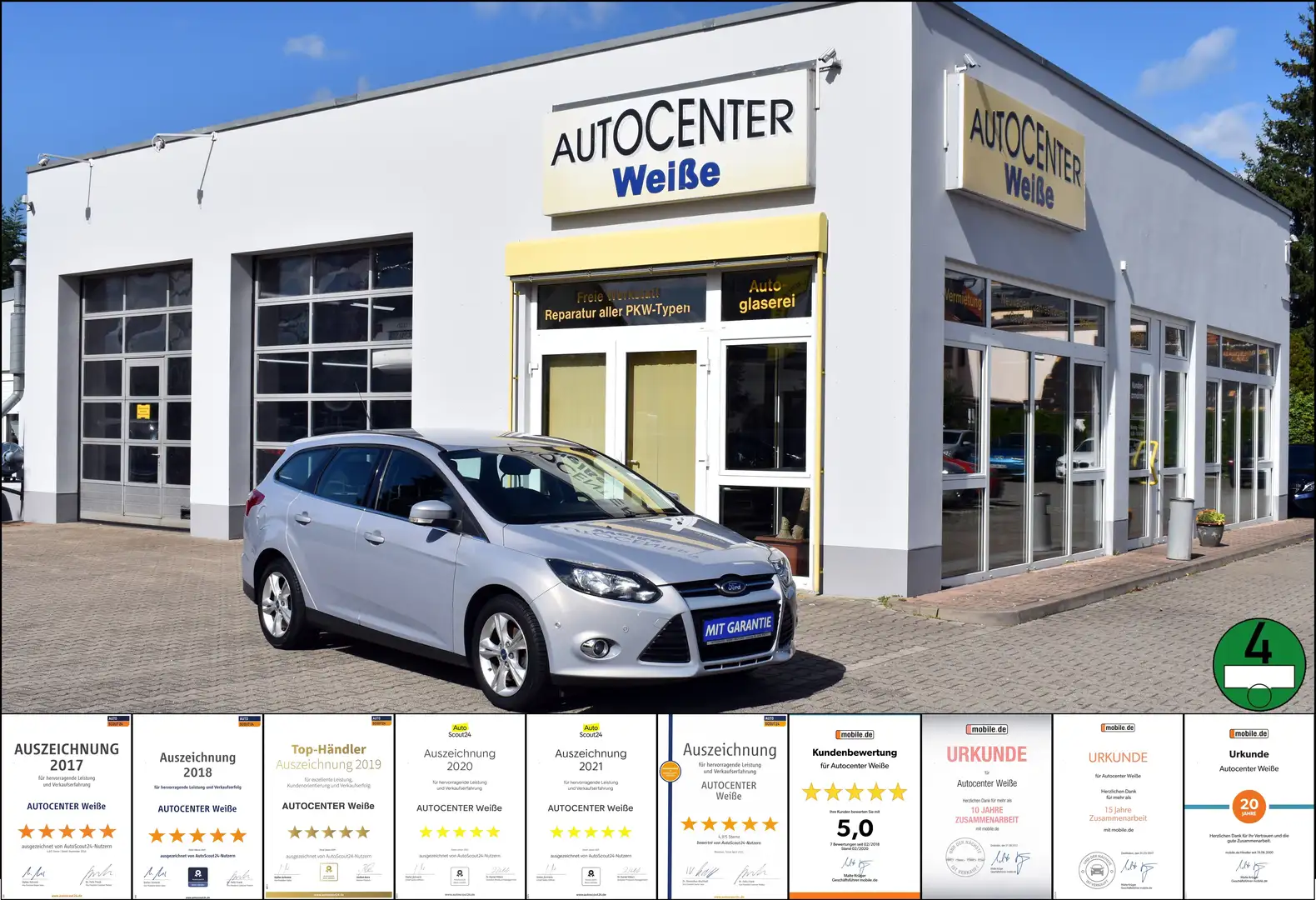 Ford Focus Champions Edition 2.-Hand AHK Garantie Grau - 1