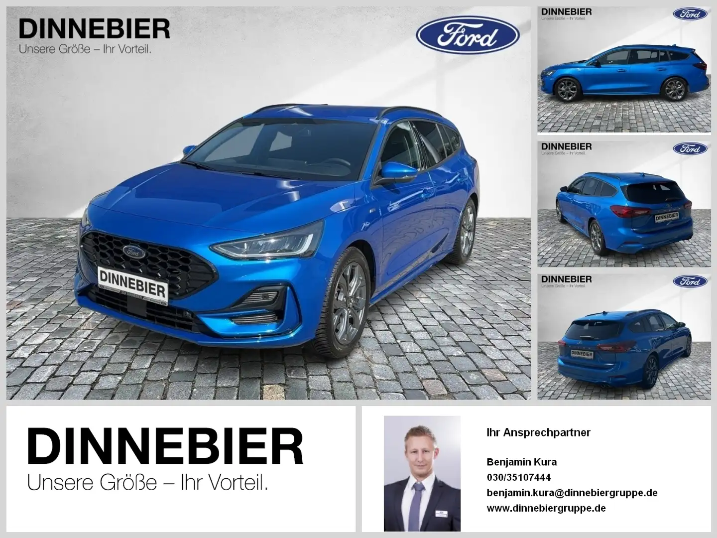 Ford Focus ST-Line X LED+AHK+Kamera+Winterpaket Blau - 1