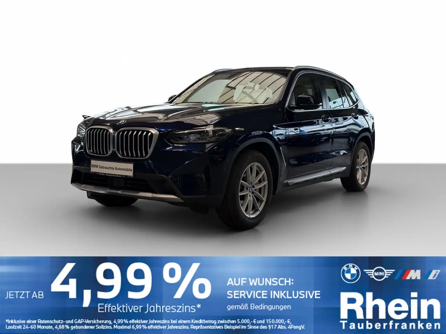 BMW X3 xDrive30e LED*NaviProf*ACC*HUD*Parkassist Bleu - 1