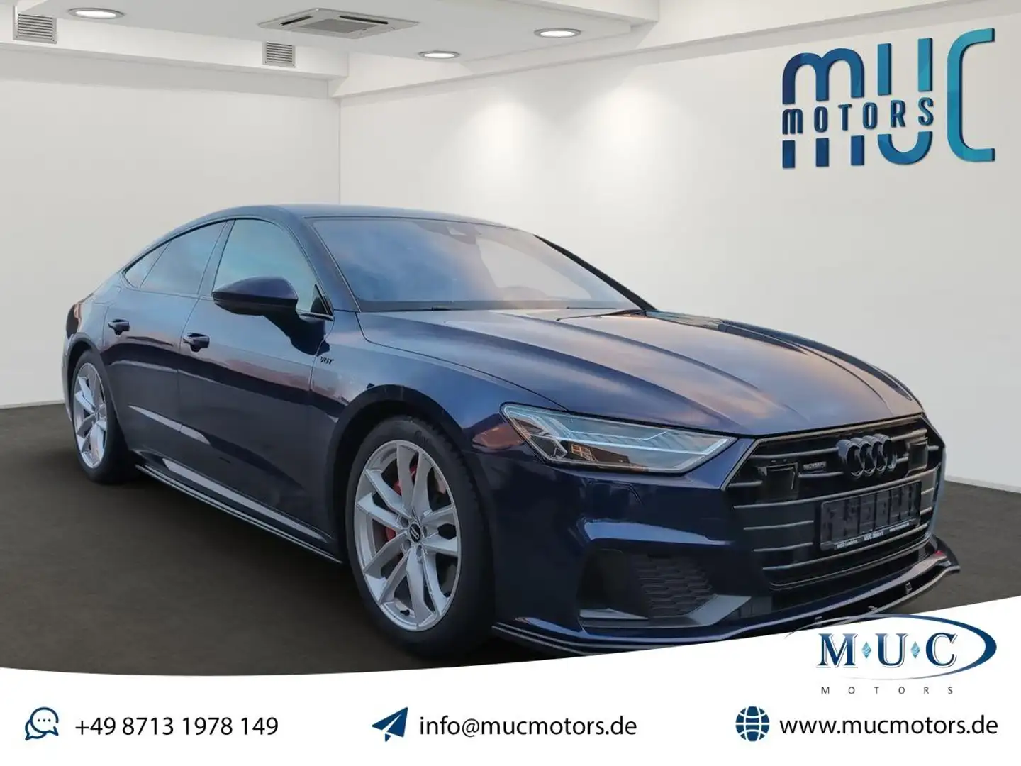 Audi A7 TFSI 55 quattro S-Line+~MatrixHD~B&O Bleu - 1