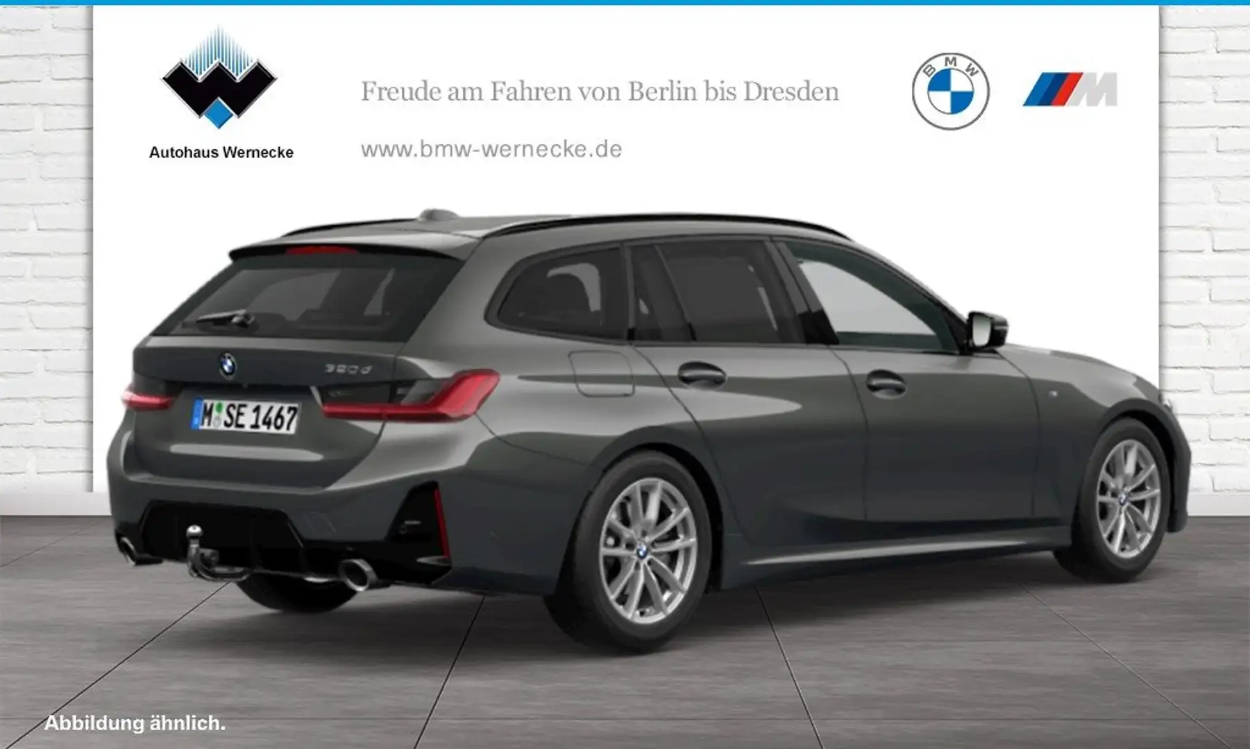 BMW 320 d Touring M Sportpaket HiFi DAB LED AHK Shz Grijs - 2