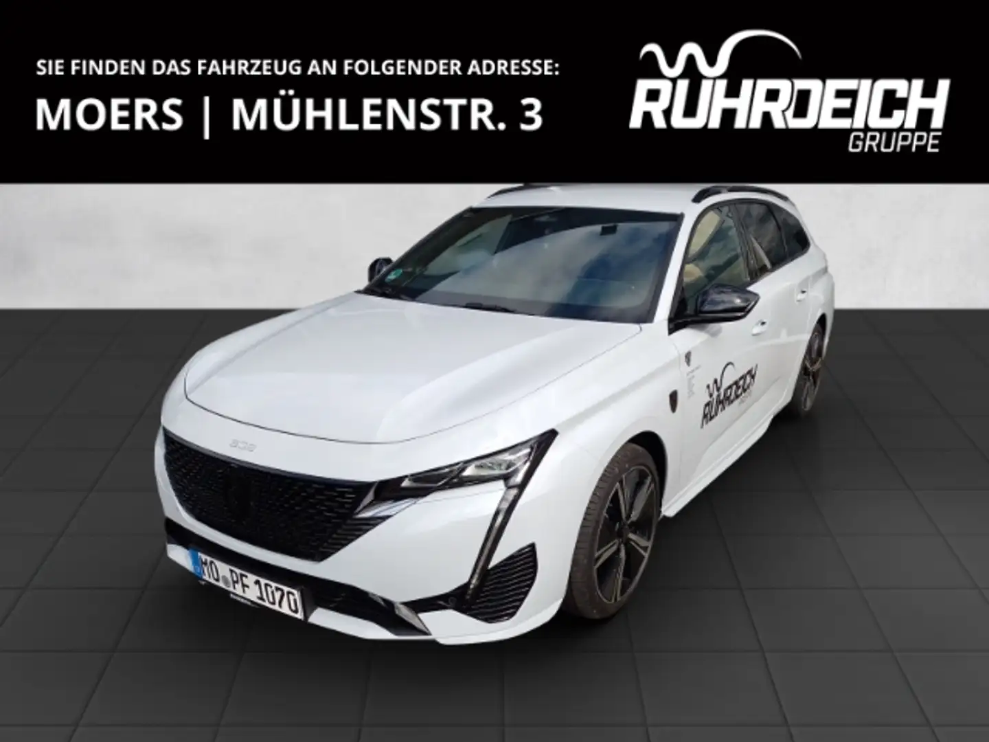Peugeot 308 SW HYBRID 136 GT +AHK+Navi+Massagesitze+PANO+LED+ Weiß - 1