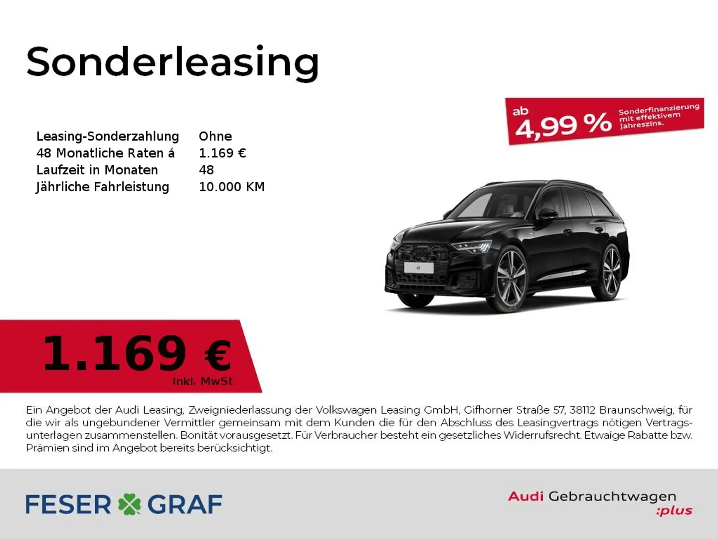 Audi A6 Avant S line 50 TDI Navi Matrix Schwarz - 1