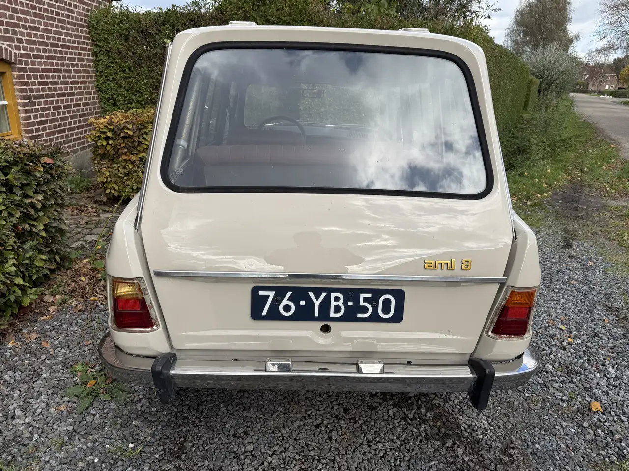 Citroen Ami 8 break beige 1973 21047 km nieuwe lak APK-vrij, foto 6