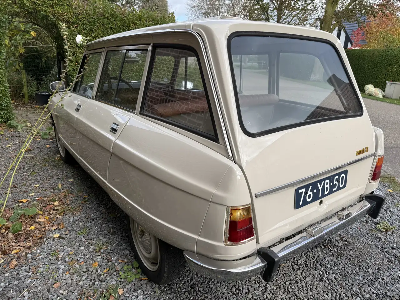Citroen Ami 8 break beige 1973 21047 km nieuwe lak APK-vrij, foto 5