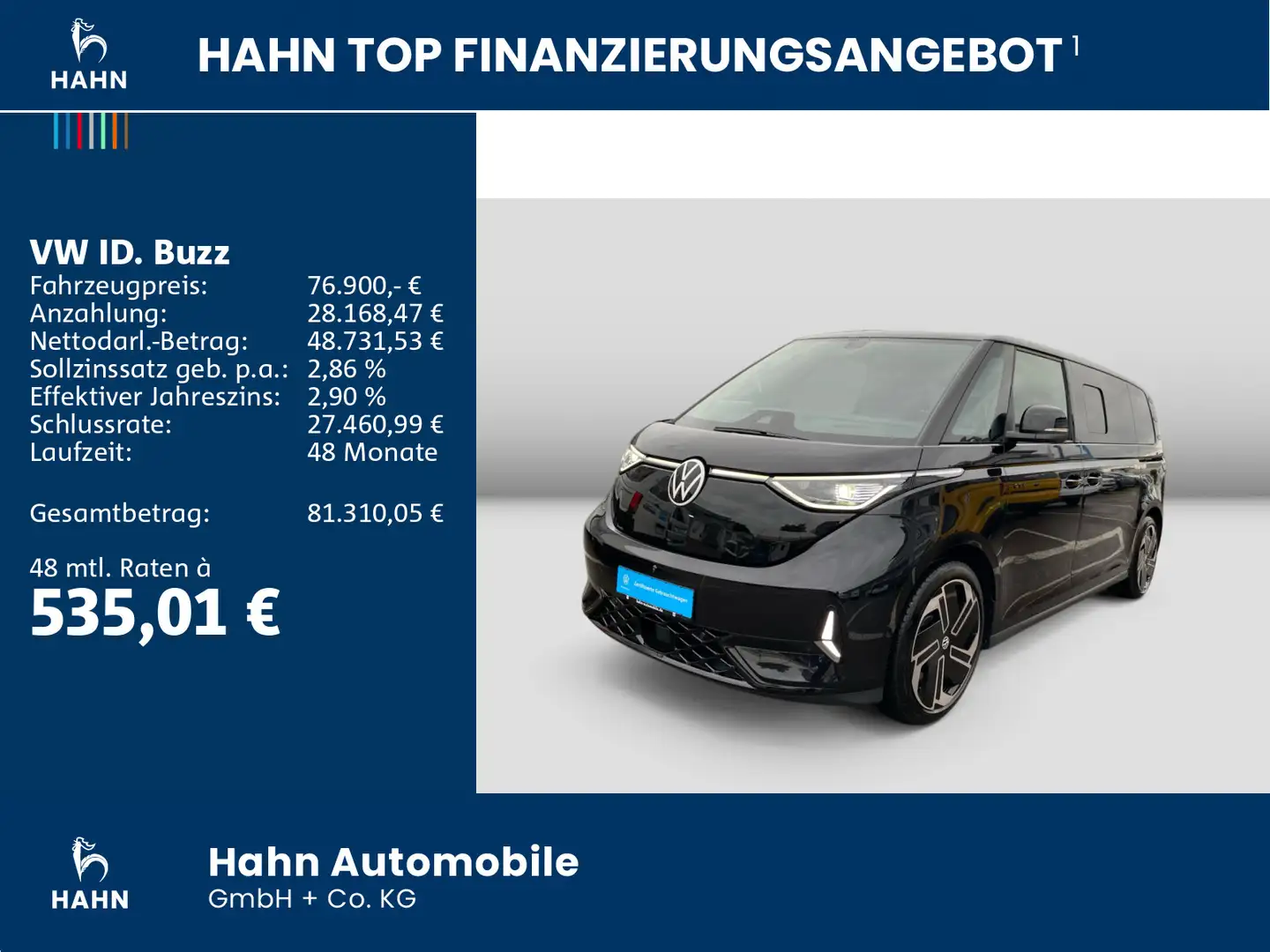 Volkswagen ID. Buzz ID.Buzz GTX LWB 250kW 7 Sitze "Area View" Zwart - 2