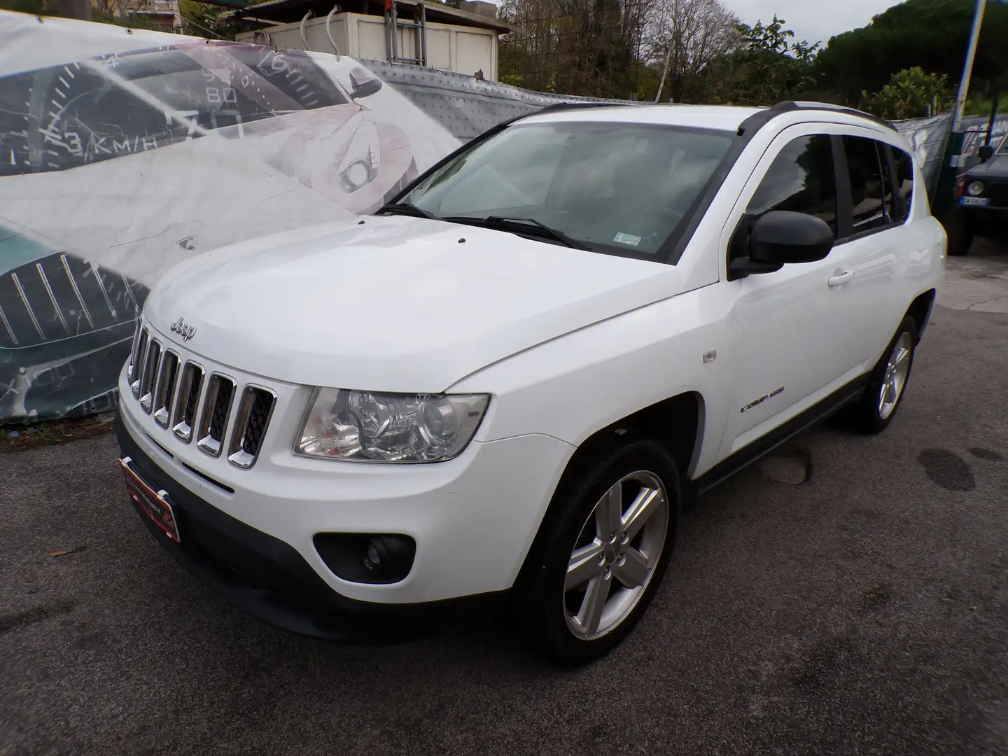 Jeep Compass 2.2 crd Sport 4wd 163cv..PELLE TOTALE..NAVI Weiß - 2