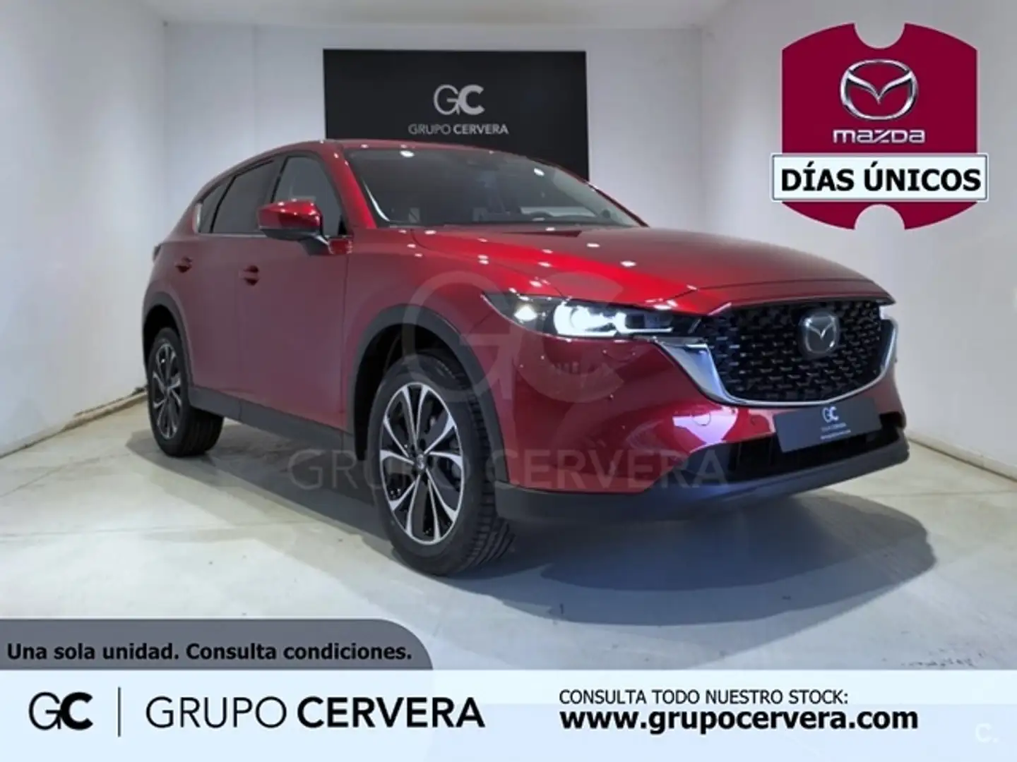 Mazda CX-5 2.0 e-Skyactiv-G MHEV Exclusive-Line 2WD Aut. 121k Rojo - 1